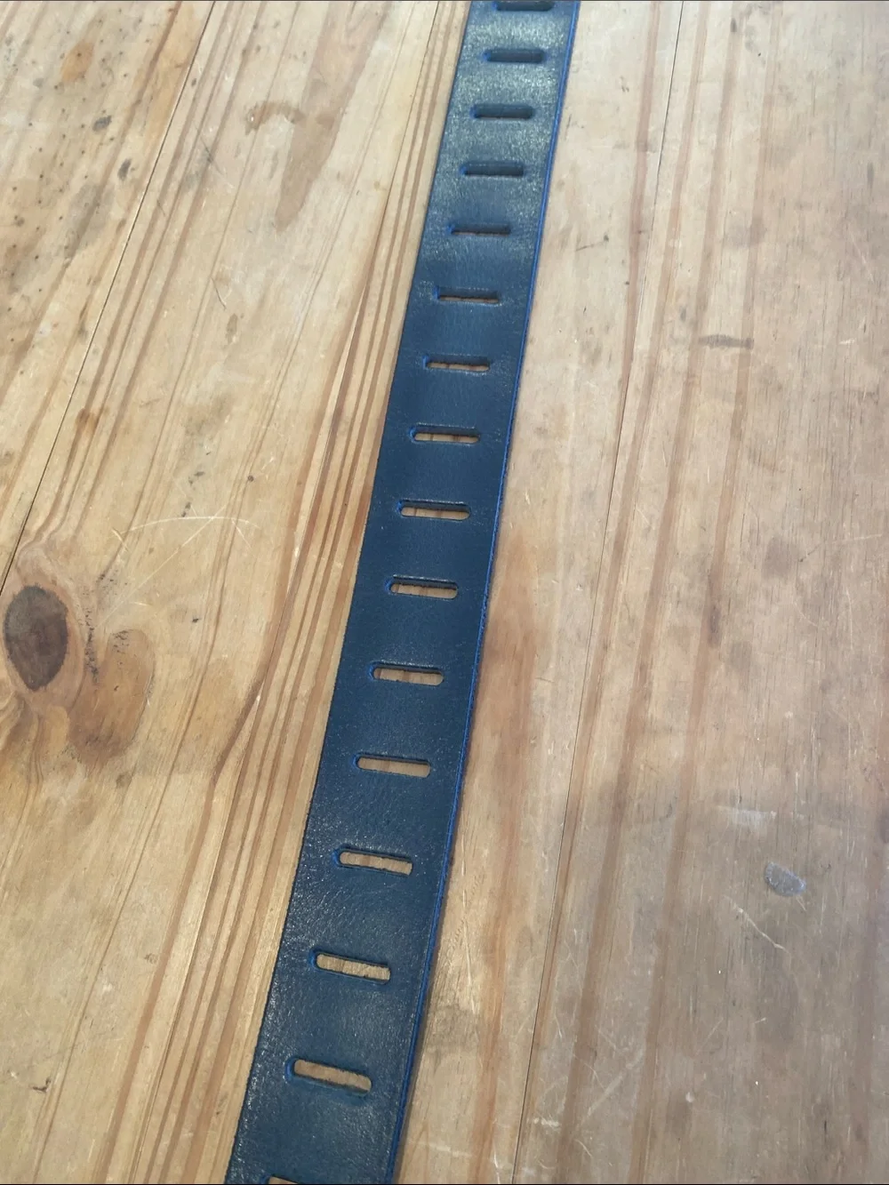 We The Free Black Leather Belt with Aged Brass Buckle